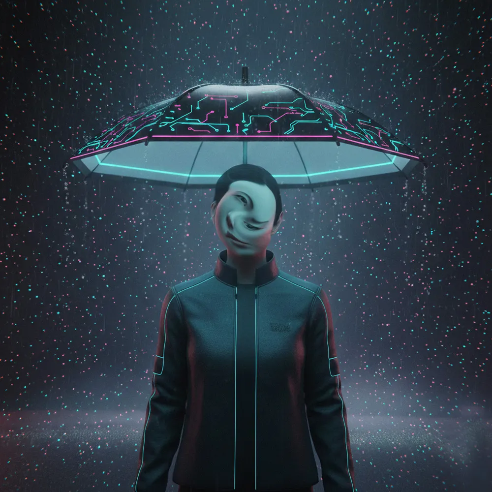 異次元の物理干渉アイテム「自動追従アンブレラ」：傘が自動でついて来る＆両手が自由に使える